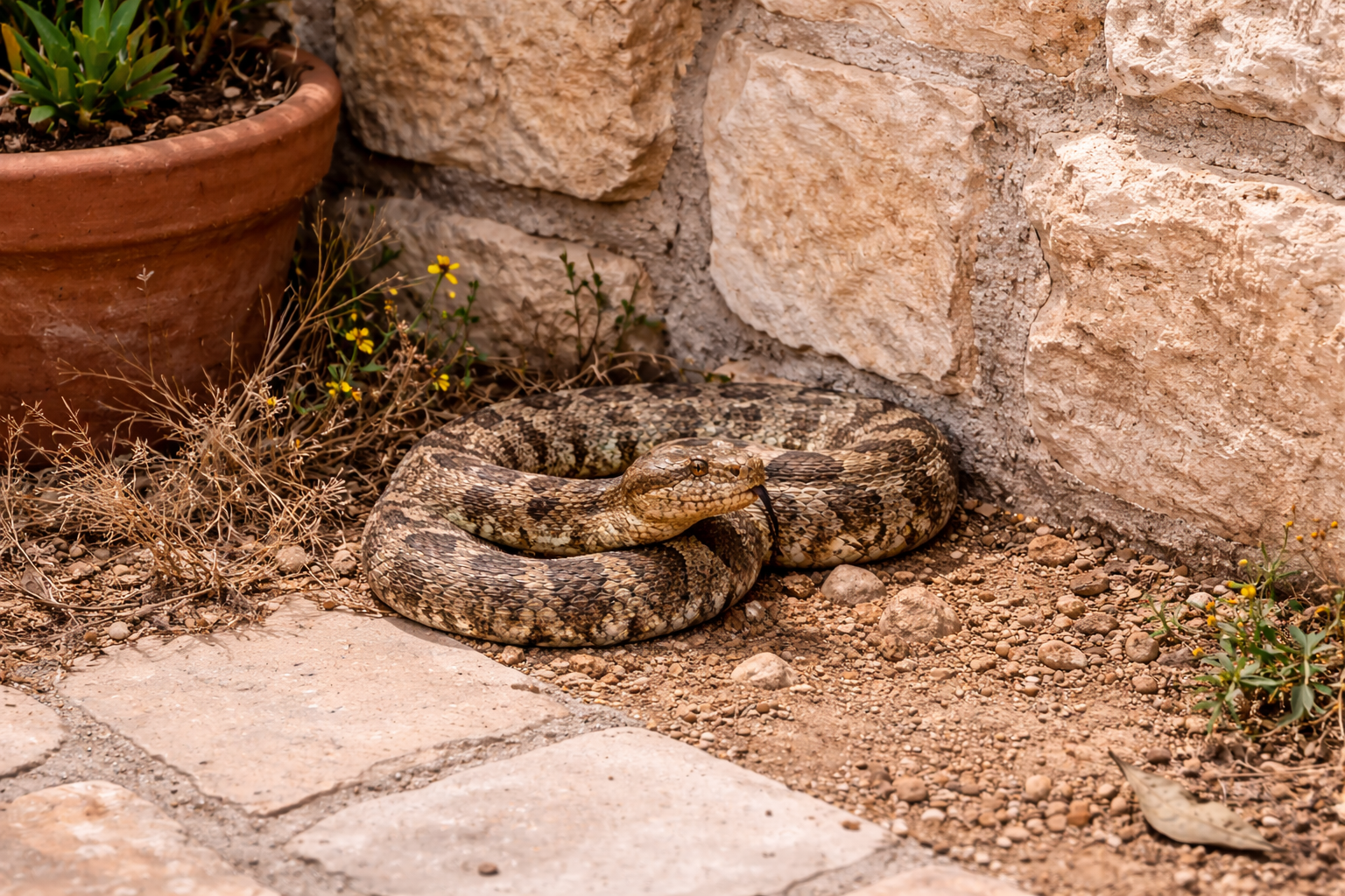 Blunt-nosed viper (venomous) in Cyprus