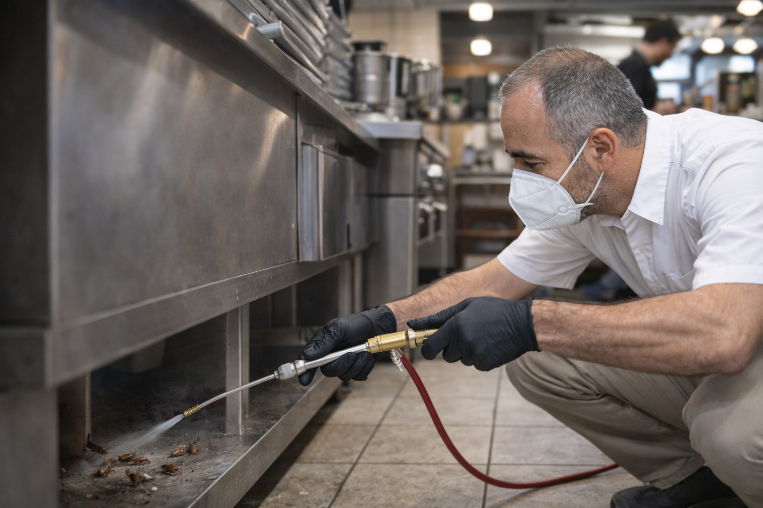 Professional cockroach treatment in Paphos